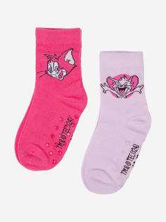 Носки Playtoday для девочки, 2 пары в комплекте, Розовый
