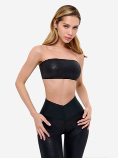 Спортивный топ Bona Fide Top Bandeau "Snake", Черный