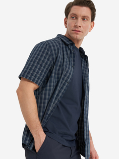 Рубашка с коротким рукавом мужская Jack Wolfskin Hot Springs, Синий