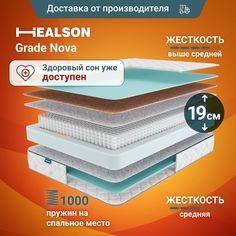 Матрас анатомический на кровать. Grade nova 180х190 Healson