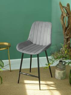 Барный стул со спинкой ForPost Мартин, блю стоун, 1шт