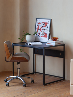 Стол письменный модульный GreenWeen Rimini, 900х650х750, черный, ЛДСП Черный