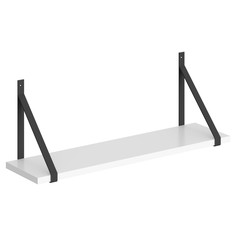 Настенная полка с полкодержателями Skyland COFFEE SH1-GINO 830х220х300 белый