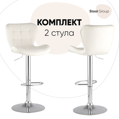 Стул барный со спинкой Stool Group ПОРШЕ 2 шт, белый