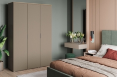 Шкаф распашной QualisMebel Чарли 150х50х240, гелиотроп