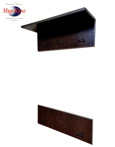 Вешалка настенная Мир Купе 600-2v, Венге 60х20х20 см