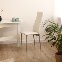 Стул для кухни мягкий ForPost Волна-Люкс, белый, 4 шт