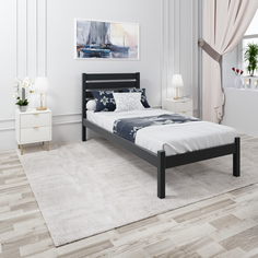 Кровать Solarius Классика 90х190, антрацит