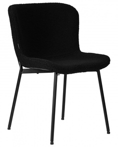 Стул DOBRIN MILO 1 шт черные ножки, черный букле UF992-12