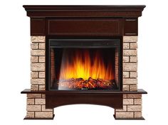 Электрокамин Electrolux Forte Wood 25 камень коричневый, шпон темный дуб + EFP/P-2720RLS N