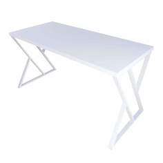 Стол кухонный Solarius Loft с Z-образными ножками 140х70х75, цвет белый