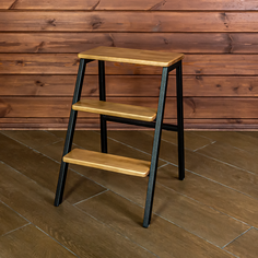 Табурет-стремянка Maesta MA-LAD-75-L, металл/массив дерева 43х47х75