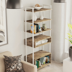 Стеллаж A1 HOME TRIS 73х39х180см Дуб Канзас