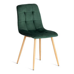 Стул TetChair CHILLY (mod. 7094-1) темно-зеленый/натуральный