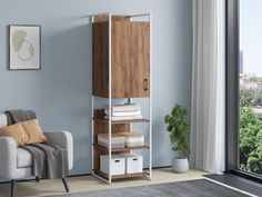 Стеллаж 4 Сезона Urban Лофт 01 Белый/Дуб крафт табак