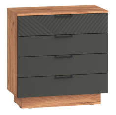 Комод DomA Леон, 1316673, софт грей/дуб бунратти