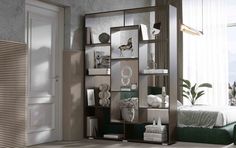 Стеллаж-перегородка Кристи 150х30х203 Венге No Brand