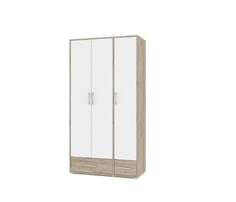 Шкаф 1000 комбинированный с ящиками Вилли О32 Серый дуб/Белый Дай мебель