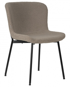 Стул DOBRIN MILO 1 шт черные ножки, бежевый букле UF992-04