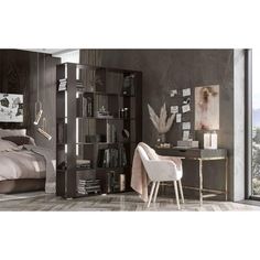 Стеллаж-перегородка Ольга, 1500х330х2036, Венге No Brand