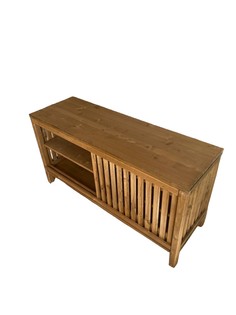 Тумба под телевизор из массива хвои, палисандр 120х62х40 см No Brand