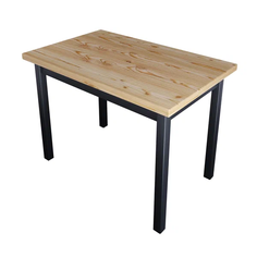 Стол кухонный Solarius Классика 90х60х75, лакированный с ножками цвета антрацит