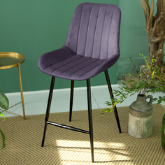 Барный стул со спинкой ForPost Мартин, плюм, 1шт