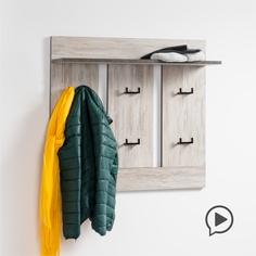 Вешалка настенная Mobi Ультра 15.06, Артвуд темный