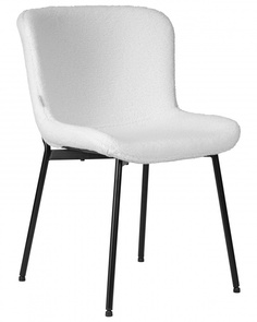 Стул DOBRIN MILO 1 шт черные ножки, белый букле UF992-01