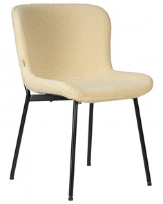 Стул DOBRIN MILO 1 шт черные ножки, кремовый букле UF992-02