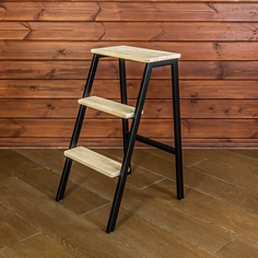 Табурет-стремянка Maesta MA-LAD-75, металл/массив дерева 43х47х75