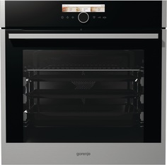 Встраиваемый электрический духовой шкаф Gorenje BOP798S54X серебристый, черный