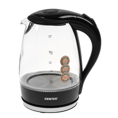 Чайник электрический Centek CT-0042 1.8 л черный, прозрачный