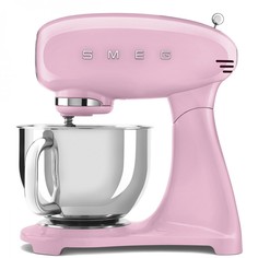 Планетарный миксер Smeg SMF03PKEU, розовый