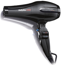 Фен BaByliss Pro Prodigio BAB6710RE (Италия) , 2100 Вт, 2 насадки, черный