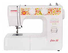 Швейная машина Janome MX 55 белый, оранжевый