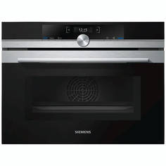 Встраиваемый электрический духовой шкаф Siemens CM633GBS1 черный, серебристый
