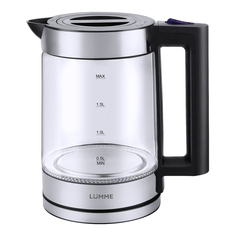 Чайник электрический LUMME LU-4107 1.8 л серебристый, фиолетовый, черный