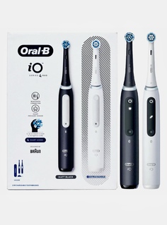 Электрическая зубная щетка Oral-B series 4 duo белый, черный