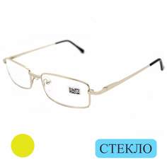 Готовые очки ELITE 5096, со стеклянной линзой, +6.00, c футляром, цвет золотой, РЦ 62-64
