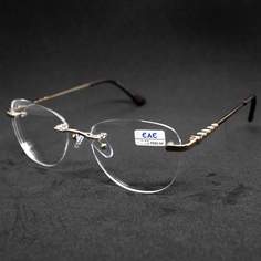 Безободковые очки EAE 1024 -2.50, без футляра, цвет золотой, РЦ 62-64