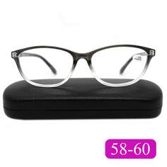 Готовые очки для чтения Traveler 7007 +2.50, c футляром, цвет серый, РЦ 58-60