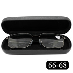 Готовые очки для чтения Traveler 8020 +5.00, c футляром, цвет серый, РЦ 66-68