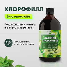 Хлорофилл жидкий J-Joy OnHand Health для очищения организма, мята-лайм, 500 мл