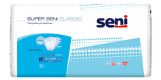 Подгузники для взрослых Seni Super Classic Small, обхват 55-80 см, 30 шт