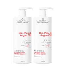 Шампунь для защиты цвета Green Mama BioPlex & Argan Oil 1000 мл 2 шт