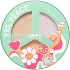 Палетка для лица LOVE GENERATION Yes, Peace! №04 для контуринга, 9,6 г