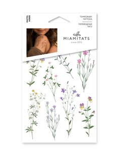 Тату переводные Miamitats Pastel Herbs