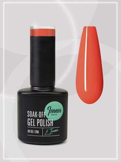 Гель лак Imen 024 оранжево-красный