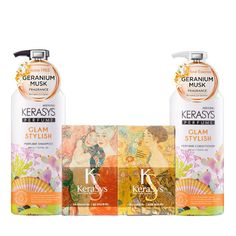 Подарочный набор KeraSys Parfum Гламур Шампунь увлажняющий Кондиционер Мыло x 2шт